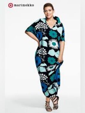 Marimekko Target Kukkatori Floral Kaftan Dress/Cover S/M